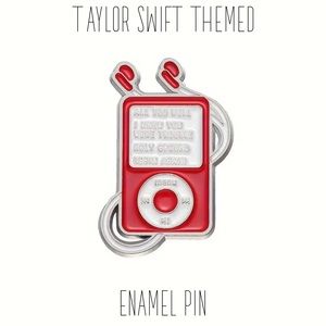 Taylor Swift Themed Pin of an IPod with Songs from her Red Album Brand New